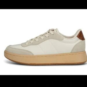 Anthro Woden May Comfort Fashion Sneakers Suede Neutral Size 39 Women's 7.5-8